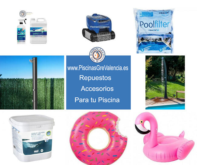 ACESORIOS Y REPUESTOS PISCINAS GRE
